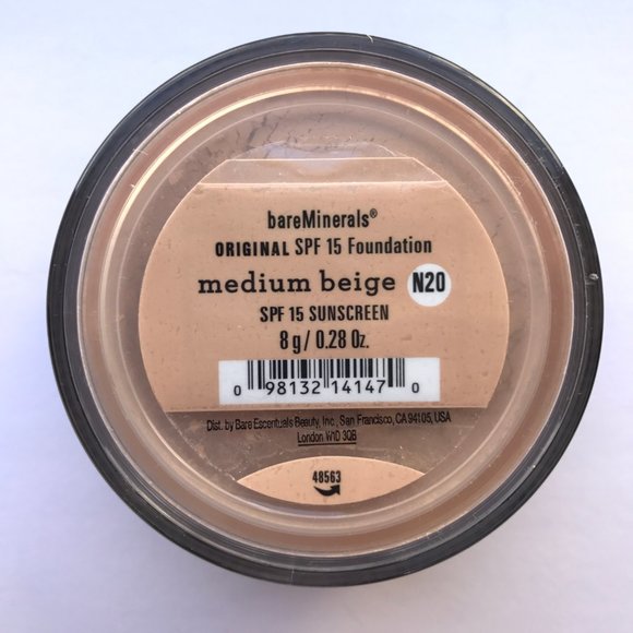 #NWT bareMinerals SPF15 Original Foundation Medium Beige N20 8g/0.28oz - Picture 1 of 2